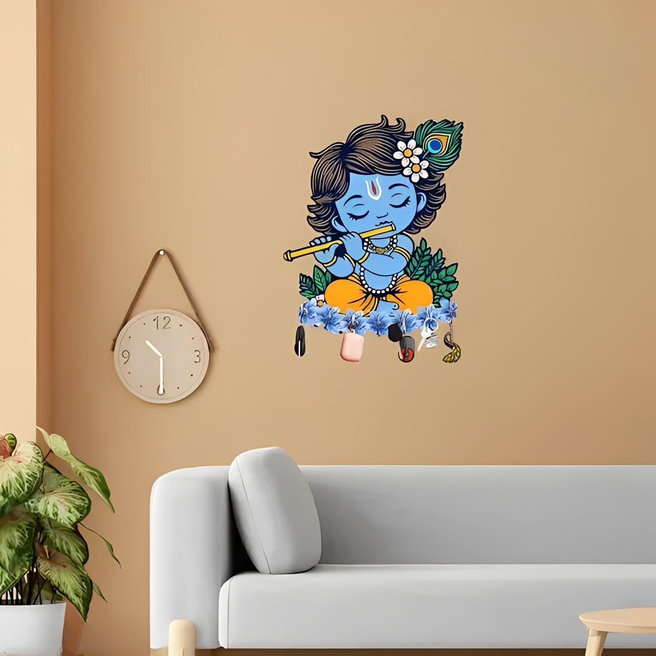 Krishna Key Holder – A Divine Touch to Your Wall